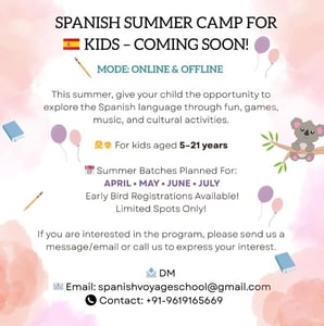 Spanish Voyage School-Spanish Summer Camp 2026