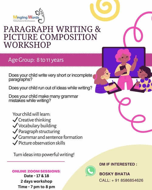 Mingling words-Paragraph Writing and Picture Composition Workshop