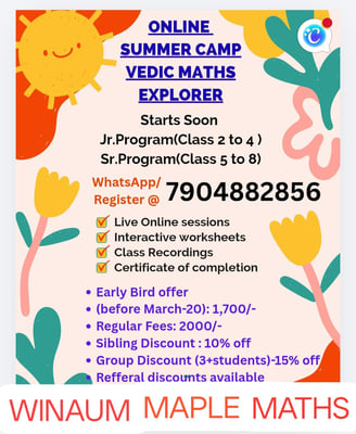 WINAUM MAPLE MATHS-Online Summer Camp 2026