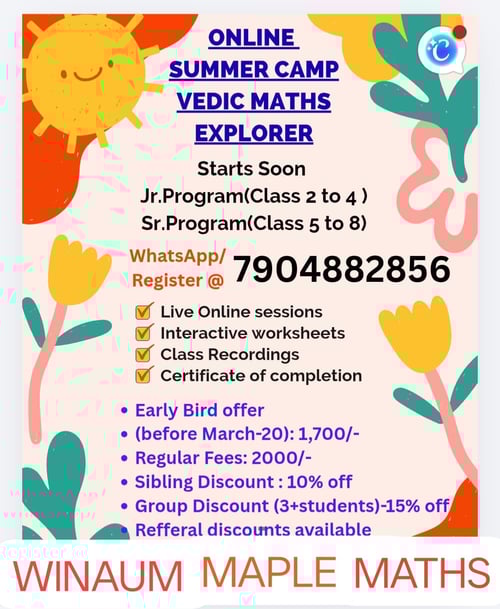 WINAUM MAPLE MATHS-Online Summer Camp 2026