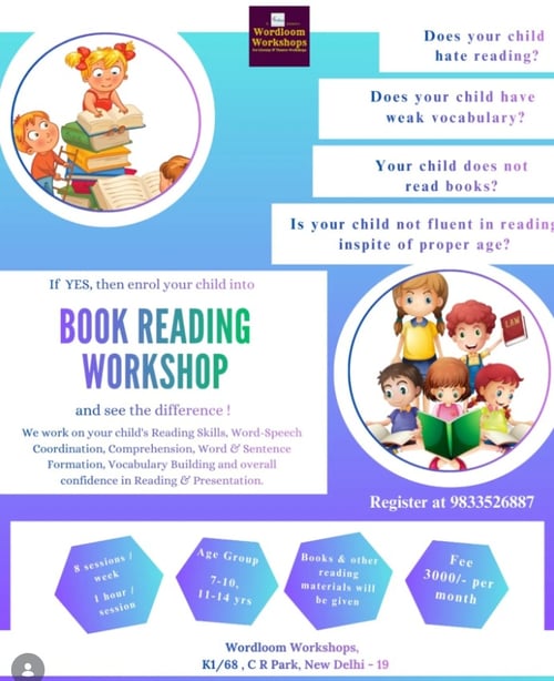 Wordloon Workshops-Book Reading Workshop for kids