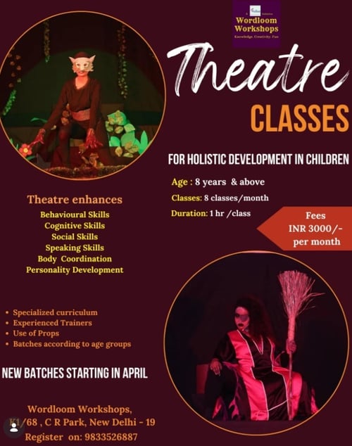 Wordloon Workshops-Theatre Classes