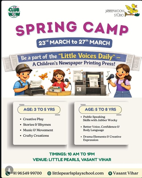 Little Pearls Play School-Spring Camp 2026