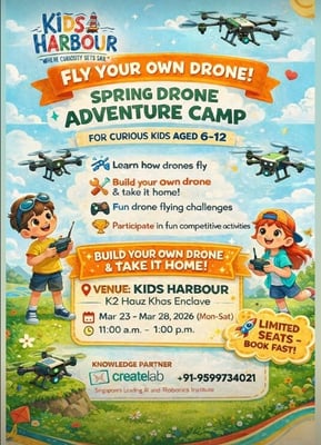 Kids Harbour-Spring Drone Adventure Camp 2026