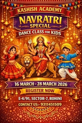 K KASHISH ACADEMY-Navratri Special Dance Class