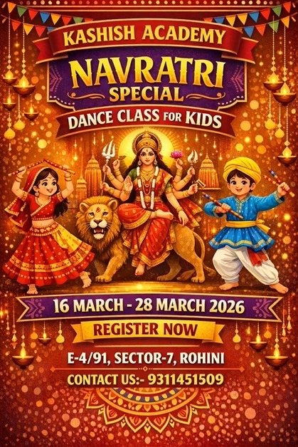 K KASHISH ACADEMY-Navratri Special Dance Class