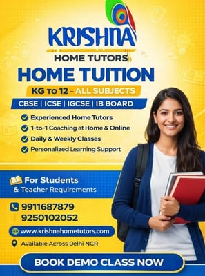 KRISHNA HOME TUTORS-1st to 12th Tution Classes