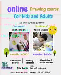 Arty hands the art classes-Online Drawing Course for Kids