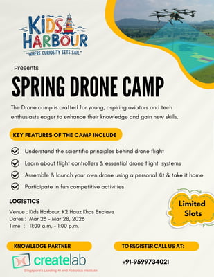Kids Harbour-Spring Drone Adventure Camp 2026