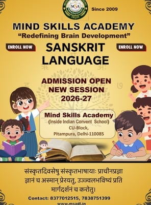 Mind Skills Academy-Sanskrit Language Admissions Open