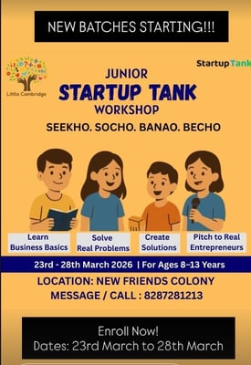 Little Cambridge-Junior Startup Tank Workshop