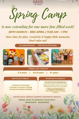 Oasis Art Studio-Spring Camp 2026