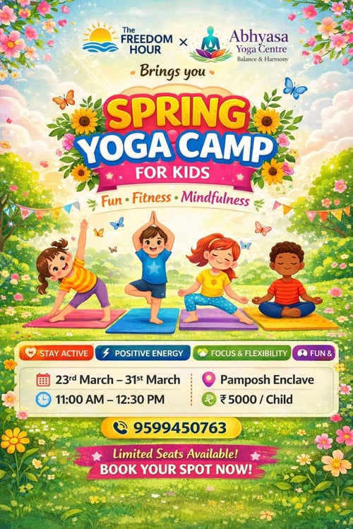 Freedom Hour-Spring Yoga Camp for Kids 2026