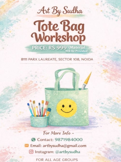 Art by Sudha-Tote Bag Workshop for Kids