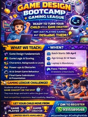 Be a Robonaut-Game Design Bootcamp and Gaming League