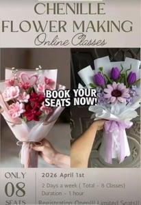 Little Artists Studio-Online Flower Making Classes