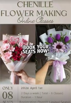 Little Artists Studio-Online Flower Making Classes