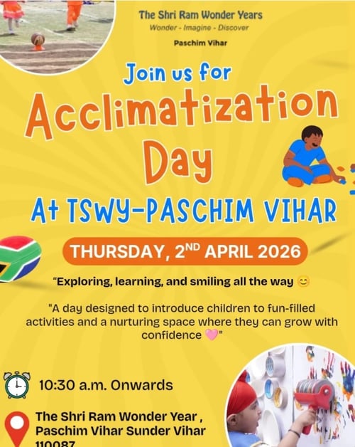 The Shri Ram Wonder Years-Acclimatization Day