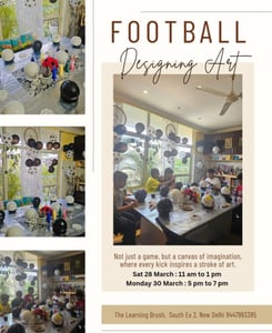 The Learning Brush-Football Designing Art Workshop
