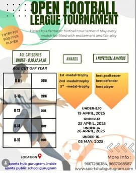 Sport's Hub-Open Football League Tournament