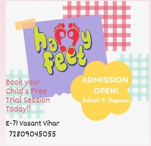 Happy Feet Play School-Admissions Open 2026-27