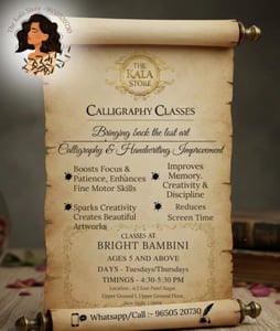 The Bright Bambini-Calligraphy Classes for Kids