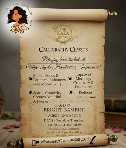 The Bright Bambini-Calligraphy Classes for Kids