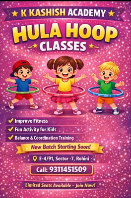 K KASHISH ACADEMY-Hula Hoop Classes for Kids