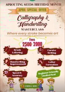 Sprouting seeds-Calligraphy and Handwriting for Kids