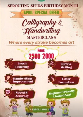 Sprouting seeds-Calligraphy and Handwriting for Kids