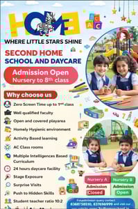 Second Home Playway & Daycare-Admissions Open
