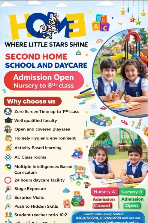 Second Home Playway & Daycare-Admissions Open