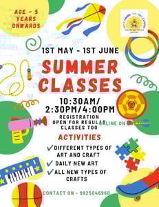 Arty hands the art classes-Summer Classes 2026