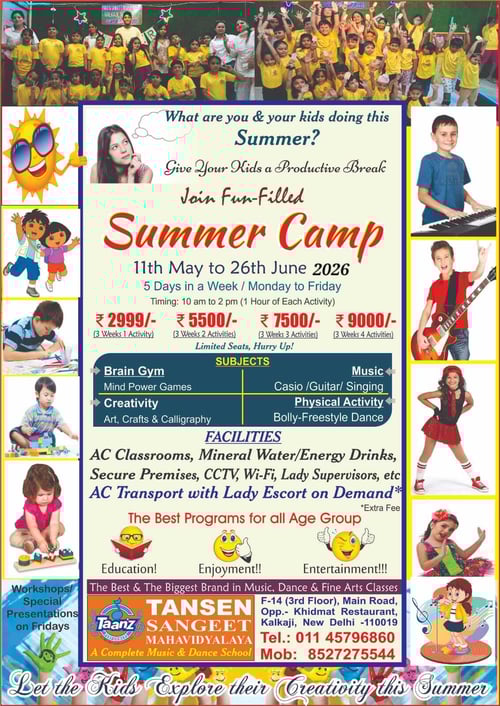 Tansen Sangeet Mahavidyalaya-Summer Camp 2026