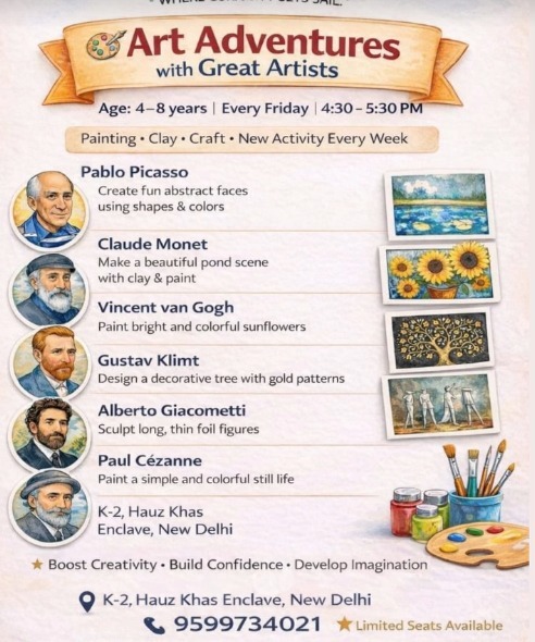 Kids Harbour-Famous Artists Fun Class for Kids