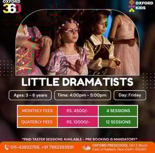 Oxford Kids-Little Dramatists Theatre Class for Kids