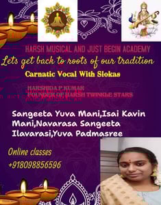 Harsh Twinkle Stars-Carnatic Vocal and Sloka Classes for Kids