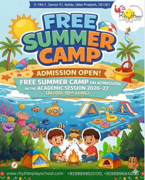 Rhythm Play School and Daycare-Free Summer Camp with Admission