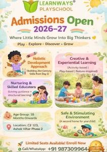 Learn Ways Play School-Play School Admission Open 2026