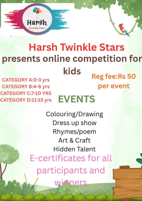 Harsh Twinkle Stars-Online Competitions for Kids