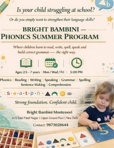 The Bright Bambini-Phonics Summer Program 2026