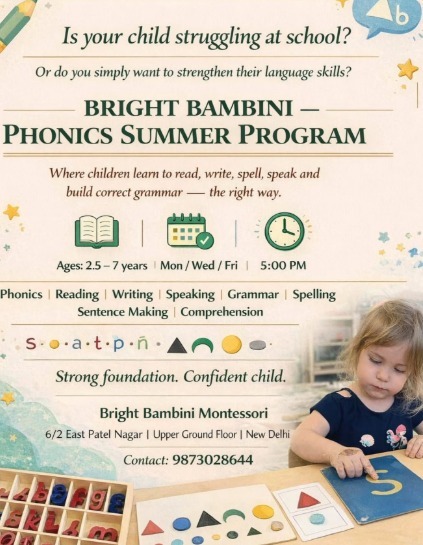 The Bright Bambini-Phonics Summer Program 2026