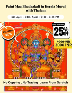 Catterfly Art and Culture-Kerala Mural Paint Workshop
