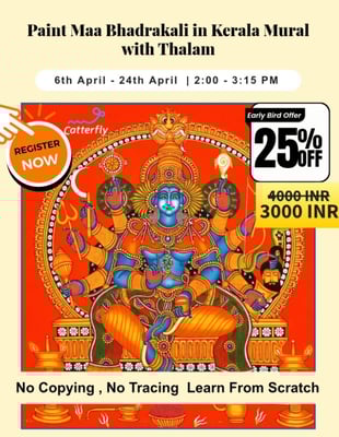 Catterfly Art and Culture-Kerala Mural Paint Workshop