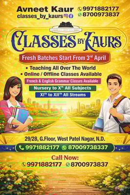 Classes By Kaurs-Tution Classes for Kids