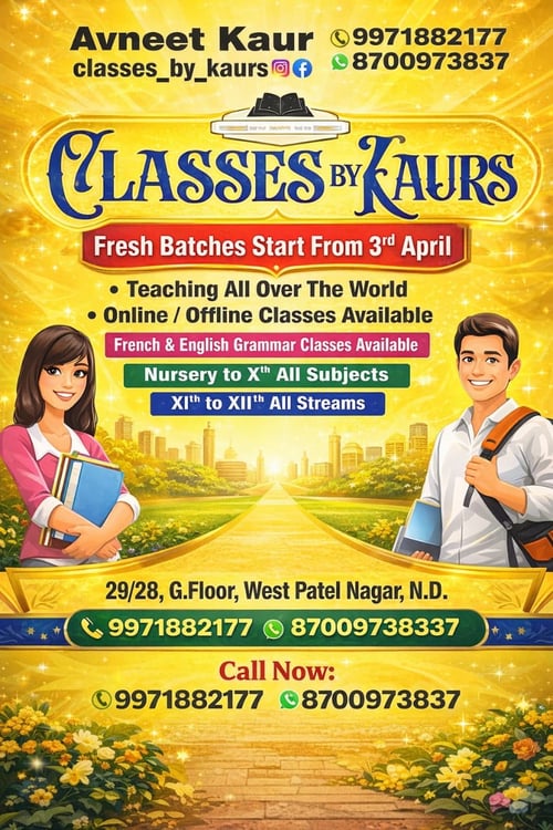 Classes By Kaurs-Tution Classes for Kids