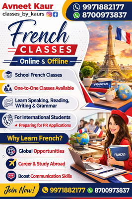 Classes By Kaurs-Online French classes