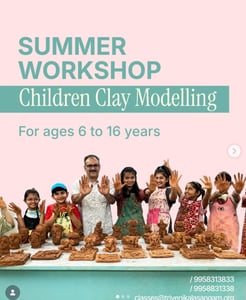 Triveni Kala Sangam-Clay Modelling Summer Workshop