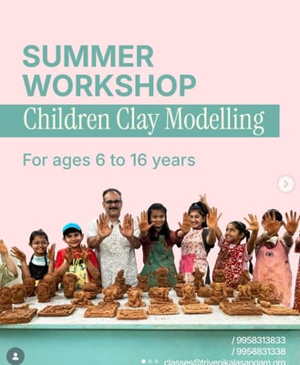 Triveni Kala Sangam-Clay Modelling Summer Workshop