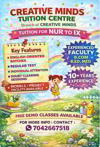 Creative Minds Tuition Centre-Tuition Classes for Kids